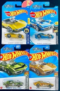 Hot Wheels '68 Corvette Gas Monkey Garage 2017 Gold, 2018 blau, 2024 grün Lot 4 - Bild 1 von 10