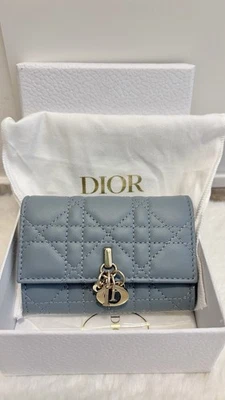 Cartera Christian Dior My Dior Glicina - Azul Nube, Cuero Cannage Piel de Cordero Foto 1 de 4