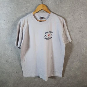 Vintage Oneita General Dynamics F16 Jet USA Single Stitch T Shirt Men’s XL White - Picture 1 of 8