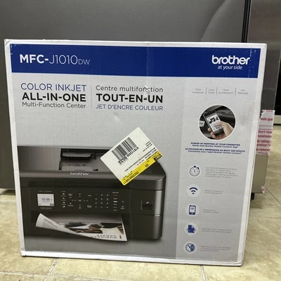Brother Wireless All-In-One Color Inkjet Printer (MFC-J1010DW) Black - Image 1 of 4