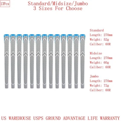 Empuñadura de goma para palos de golf 13 piezas CPX TPE antideslizante estándar/mediana/jumbo Foto 1 de 3