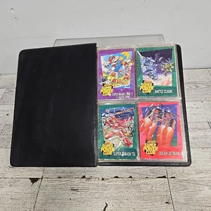 Nintendo Super Power Club Vintage Binder Card Holder With 45 Trading Cards - Picture 1 of 8