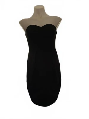 Vestido para mujer Torn By Ronny Kobo Sweetheart negro sin tirantes talla S Foto 1 de 4