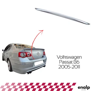 Rear Trunk Chrome Trim Set 1 Pcs for VW Passat B6 2005-2011 Stainless Steel - Picture 1 of 6