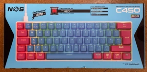 Nos C450 Mechanical Rgb Mini Pro Gaming Keyboard Wired LOLLIPOP LTD EDITION -NEW - Picture 1 of 1