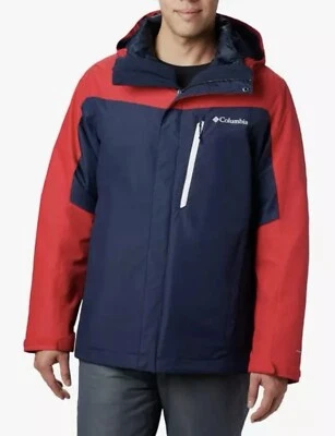 NUEVO CON ETIQUETAS Chaqueta Columbia Para Hombre Whirlibird IV Interchange Chaqueta Azul Marino/Rojo Talla Grande Foto 1 de 4
