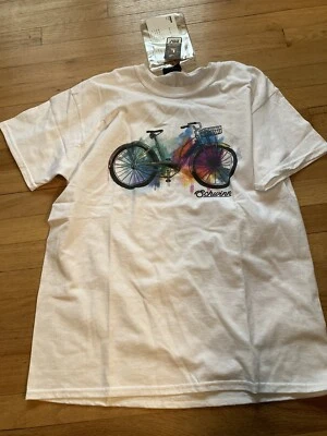  Camiseta MV Sport 2017 Schwinn Bicicletas Grande Blanca Estampado Acuarela Nueva Foto 1 de 4