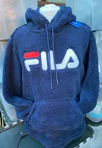 FILA Womens New Sherpa Fleece Hoody Pullover Cormac Style Fleece Warm S M L XL - Picture 1 of 9