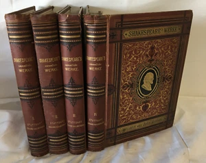 Shakespeare's Sämmtliche Werke Band 1 - 4 um 1880 gebraucht /167.3 - Bild 1 von 16