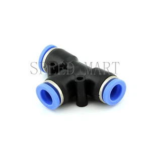 Conexión en T PE10 Neumática Aire 3 Vías Accesorios Rápidos Conector 10mm Tubo Manguera - Imagen 1 de 1