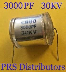 Film Capacitor 3000PF 30KV CB80 for Marx Generator Ham Audio DC Pulse circuits - Picture 1 of 6