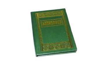 Adressbuch Mini Telefon Kontaktbuch Taschenformat 3 3/4" x 2 3/4" grün NEU - Bild 1 von 5