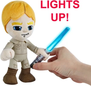 Star Wars Luke Skywalker 7.5" Plush Light-Up Lightsaber Collectible GXB32 2020 - Picture 1 of 7