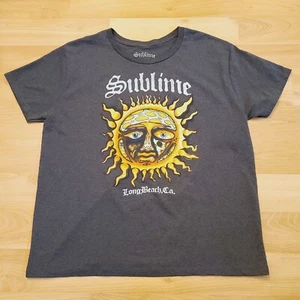 RETRO Sublime Sun T Shirt Mens XL Adult Grey Music Band Rock T Shirt - Picture 1 of 6