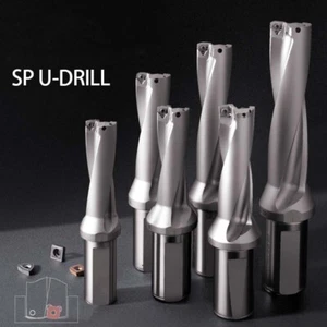 SP Series Drill Bits 13mm-50mm Depth 2D 3D 4D 5D CNC Water Indexable U Drill - Picture 1 of 6