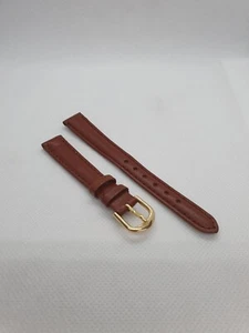 Brown Calf Grain Leather Watch Strap 12mm - Picture 1 of 6