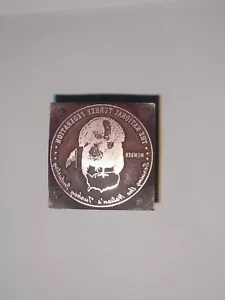 National Turkey Federation Letterpress Printer Block Vtg - Picture 1 of 12
