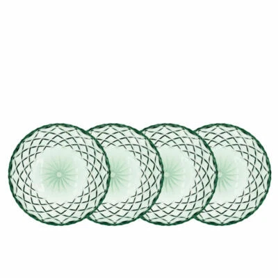 Lyngby Glas Teller Sorrento 4er Set, Dessertteller, Glas, Grün, 16 cm, 27797 - Bild 1 von 4