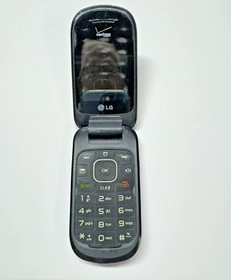 LG LG-VN170 Revere 3 Cellphone Flip Cell Black Verizon VTG Phone - Image 1 of 4