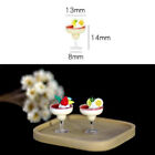 2pc Dollhouse Mini Goblet Joghurt Ice Cream Cup Mini Food Doll Accessoires  Sg