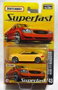 MK Matchbox - 2005 USA Superfast #43 Audi TT Roadster - Yellow - Picture 1 of 3