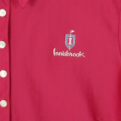 Polo Greg Norman Innisbrook Campo de Golf Logo Bordado ~ Botones Perla ~ XL Foto 1 de 4