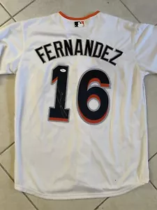 Jose Fernadez Signed Autographed Miami Marlins Jersey RARE JSA COA - Picture 1 of 7