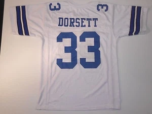 UNSIGNED CUSTOM Sewn Stitched Tony Dorsett White Jersey - M, L, XL, 2XL, 3XL - Picture 1 of 2