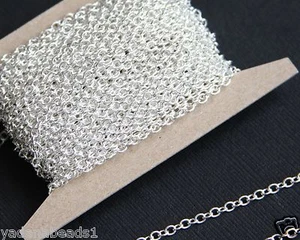 5 Fuß kleine Kabelkette Rundkabelkette 2x3 mm in 6 Farben erhältlich - Bild 1 von 23