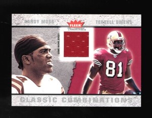 2003 Fleer Classic Combinations Terrell Owens Randy Moss Game Used Jersey #CC-TO