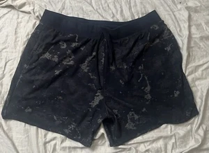 Under Armour black patterned Journey Terry Shorts mens 3X new - Picture 1 of 9