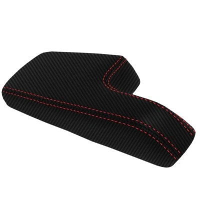 Reposabrazos de consola central PVC cubierta de fibra de carbono para Honda Fit 15-19 puntada roja Foto 1 de 4