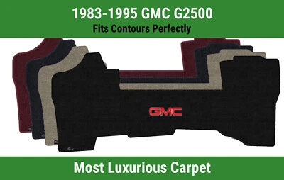 Lloyd Luxe Front Row Carpet Mat for 1983-1995 GMC G2500 w/Red GMC 1 Logo - Image 1 of 4