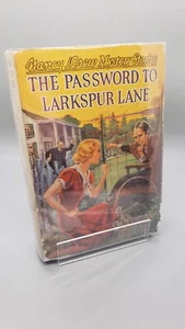 Nancy Drew #10 THE PASSWORD TO LARKSPUR LANE 1933B-2 2nd Printing - Blue Book DJ - Picture 1 of 8