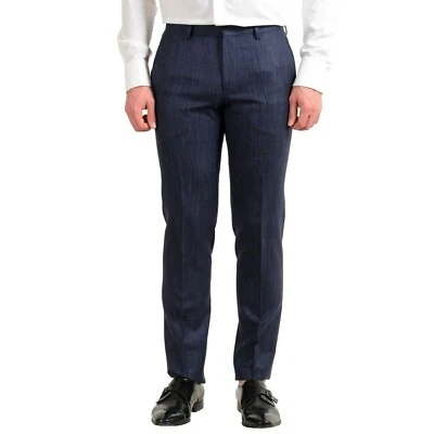 Hugo Boss Para Hombre Talla 40R Calce Ajustado Lana Tejido Azul Marino Genius 5 ¡EXCELENTE ESTADO USADO! Foto 1 de 4