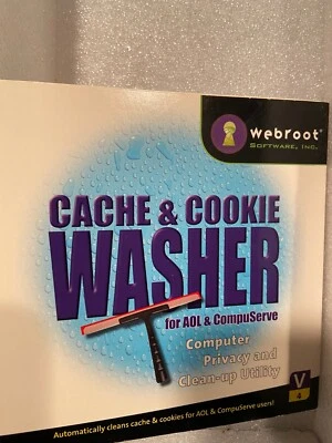 2001 Webroot Software Cache & Cookie Washer For AOL & Compuserve Pre-Owned* lll1 - Image 1 of 4