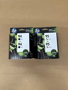 Genuine HP C9354FN (94/95) Black / Tri-Color 2-Pack Ink Cartridge - Exp 2014 - Picture 1 of 3