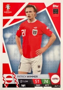 N.AUS 6 Patrick Wimmer Austria - Match Attax Euro 2024 Topps