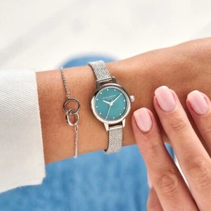 BRAND NEW Olivia Burton steel and mesh 23 mm women’s watch - Picture 1 of 3