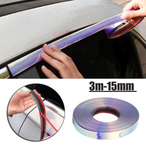 Colorful Chrome Molding Trim Strip Car Door Window Bumper Edge Guard Accessories - Picture 1 of 12