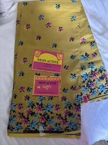 Neon Active Printed By Thamfa. 6 Yards - Picture 1 of 8