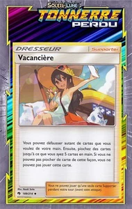 Urlauberin - SL08:Lost Thunder - 189/214 - Französische Pokemon Karte - Bild 1 von 1