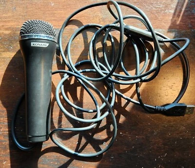 Konami Logitech E-UR20 USB Microphone Black for Nintendo Wii, PS2, PS3, Xbox 360 - Image 1 of 4