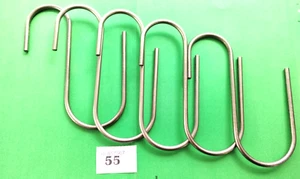 Scaffold Tube S -HooK Deep Throated for 2.1/2" Hose Carrying 6 mm S/S x 5 - Picture 1 of 7