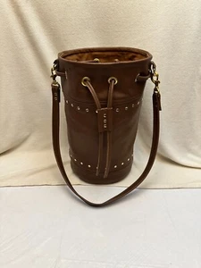Damen Leder Bucket Bag Salt Marsh Braun - Bild 1 von 5
