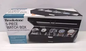Brookstone 5 Piece Watch Box NEW - Picture 1 of 4