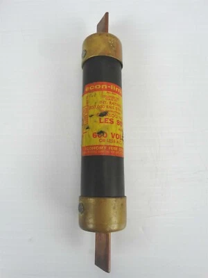 ECONOMY FUSE DIVISION LES80- 80 Amperios, 600 Voltios, Retardo de Tiempo, Doble Elemento (NUEVO) Foto 1 de 4