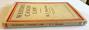 Western Canon Law - R C Mortimer (1953) Hardcover - Imagen 1 de 9