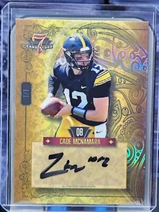 Cade McNamara 2023 Wild Card 7 Card Studs heart 🔥1/1🔥 Iowa Hawkeye - Picture 1 of 2