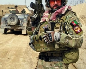 AFGHAN NATIONAL ARMY ANA velkrö 2-INSIGNIA SET: Afghanistan FLAGGE + ANA COMMANDO - Bild 1 von 8
